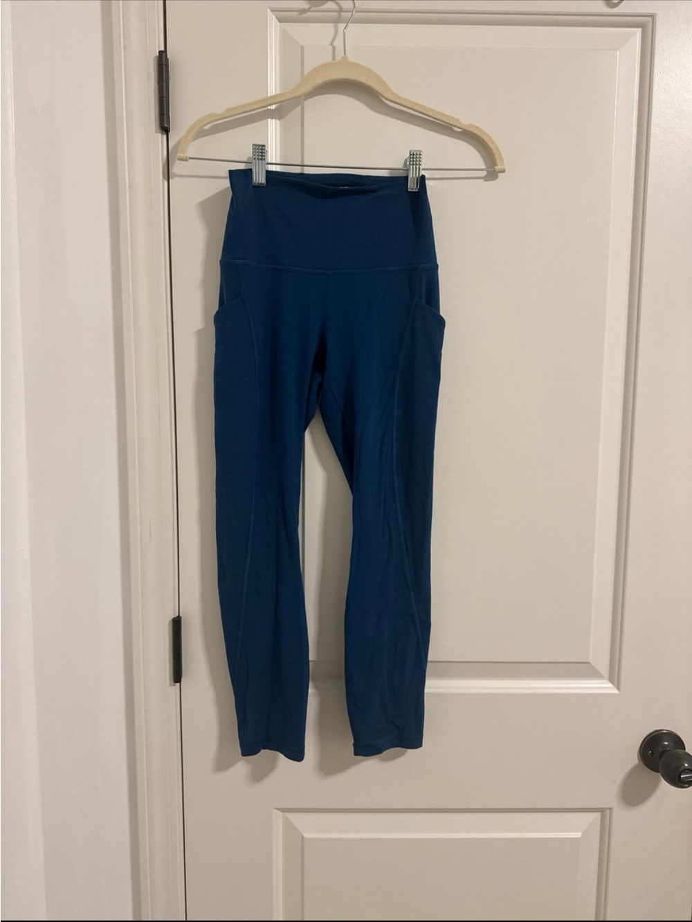 lululemon athletica Teal Blue High-Rise Leggings with Side Pockets